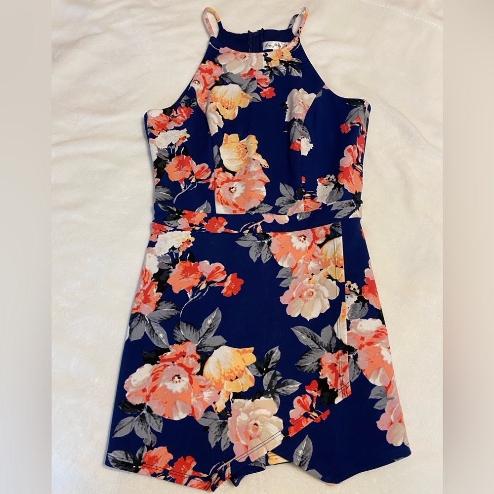 EUC Floral Skort Romper